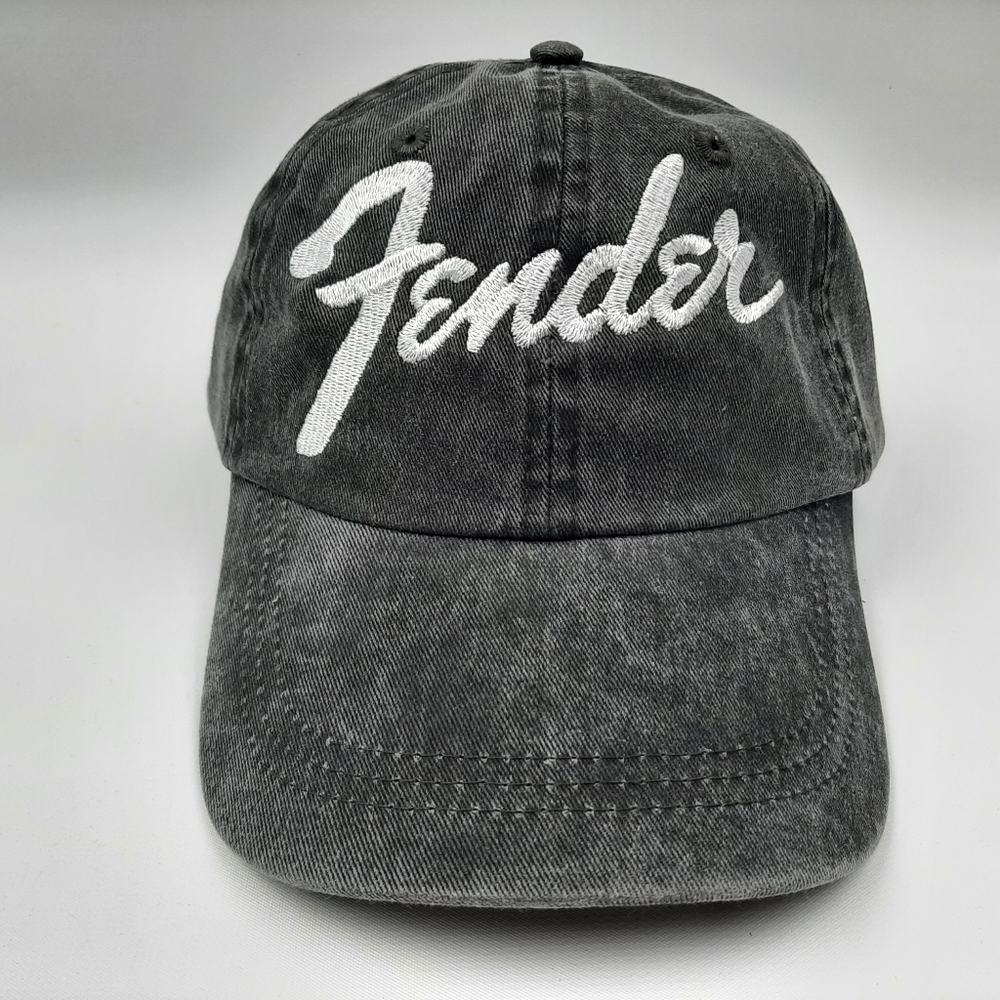 Fender Relaxed Garment Washed Cotton Hat Cap Gray Unstructured